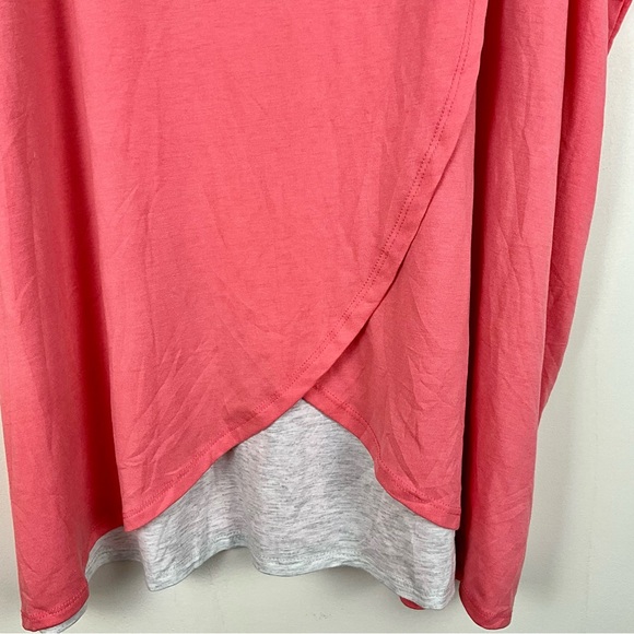 Motherhood Maternity nursing coral pink top women’s size 3X - Picture 4 of 11